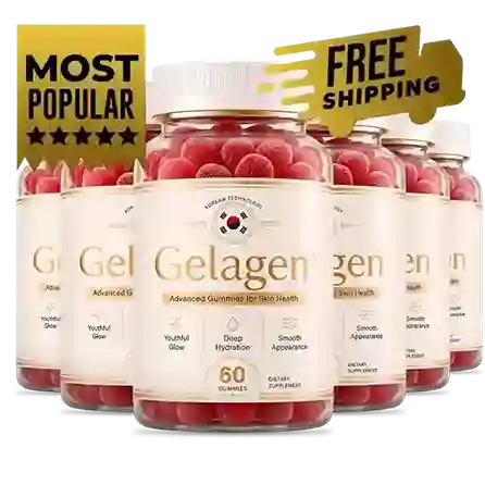 Gelagen 6-bottle pack — advanced Korean collagen gummies